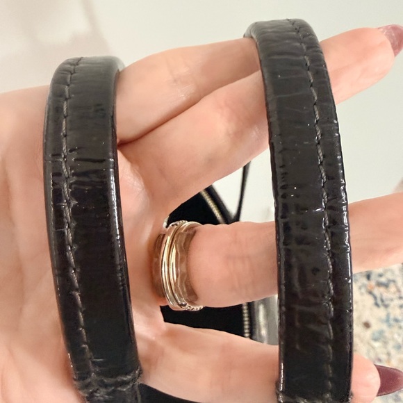 Coach Signature Sis Stitch Black Medium Tote Bag - Picture 12 of 13